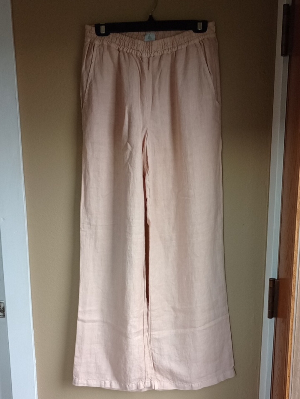 Eleventy Soft Italian Linen Wide Leg Straight Size 42 Medium Tall New With Tags